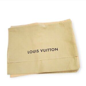 Authentic LV Louis Vuitton cotton dustbag flap cover storage #77